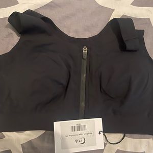 Ziya zip front sports bra